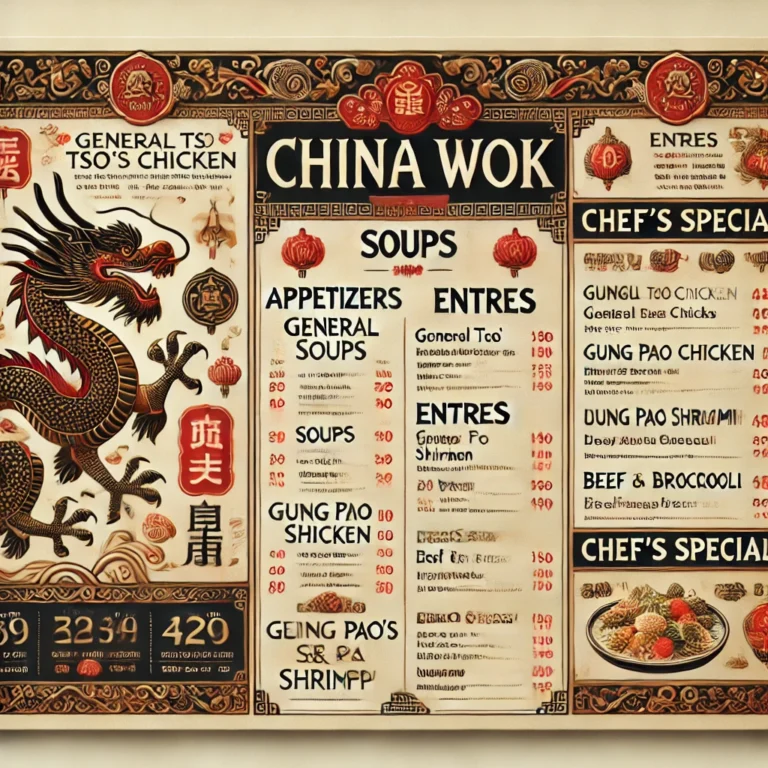 Exploring the Delights of a China Wok Menu